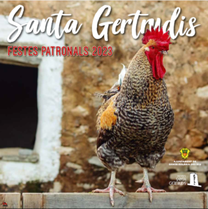 Cartelería de las fiestas patronales Santa Gertrudis 2023. 